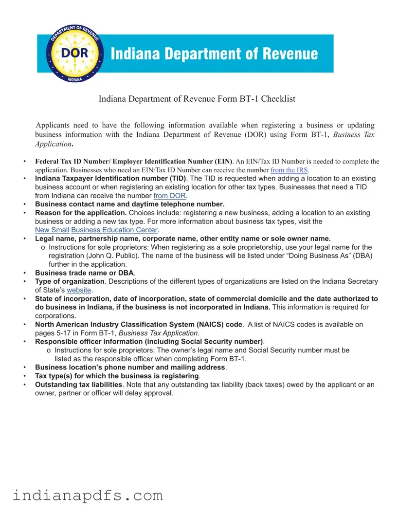 Blank Bt 1 Indiana PDF Template