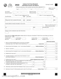 Blank Indiana It 40 PDF Template