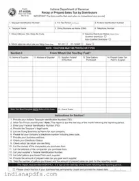 Blank Indiana St 103Dr PDF Template
