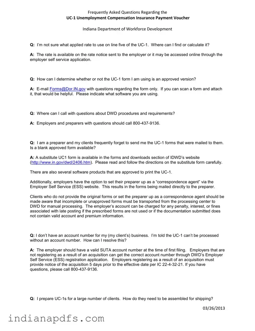 Blank Uc1 Indiana PDF Template